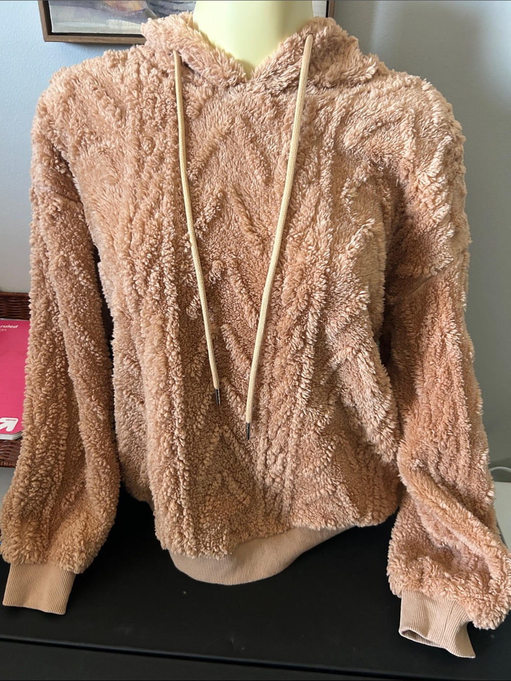 Plush Teddy Hoodie in Tan - Cozy Everyday Layer